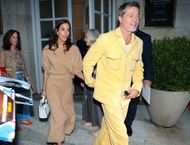 Brad Pitt and Ines de Ramon (Image via Getty)